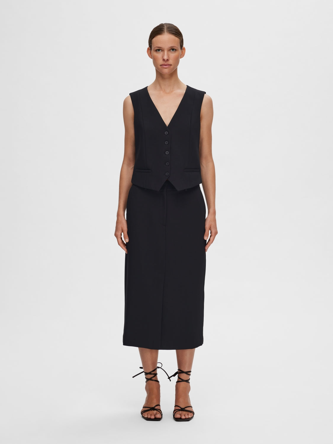 SLFRITA Waistcoat - Black